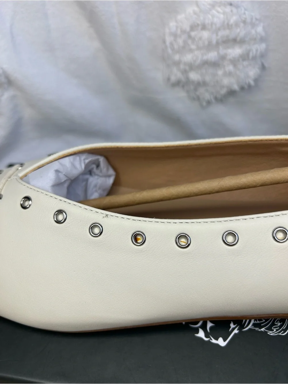 Anthropologie Silent D Lonny Grommet Lace-Up Flats